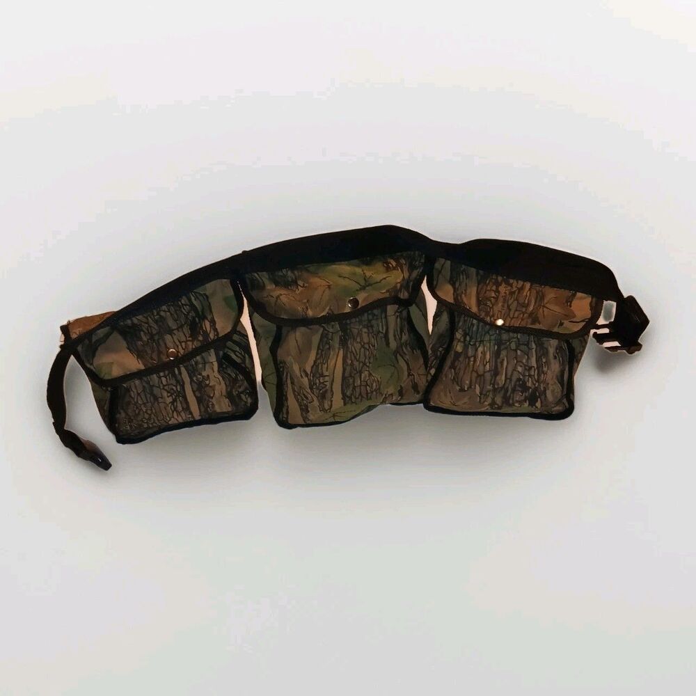 Trebark Camouflage Waist Pack Triple Pocket Adjustable Hunting Utility